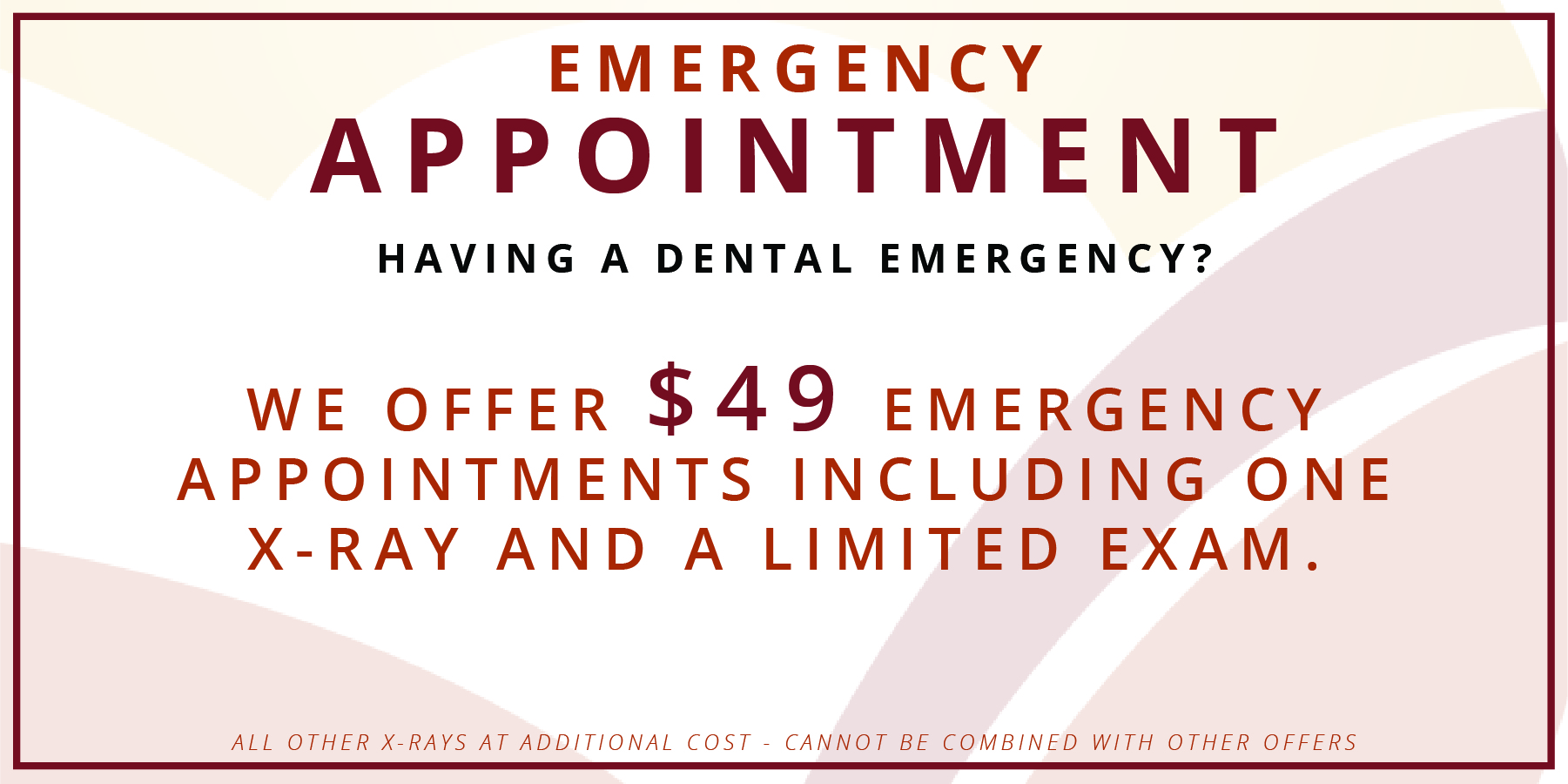 emergency appointment coupon