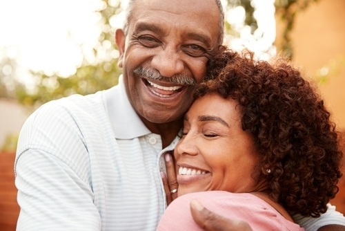 happy elderly couple